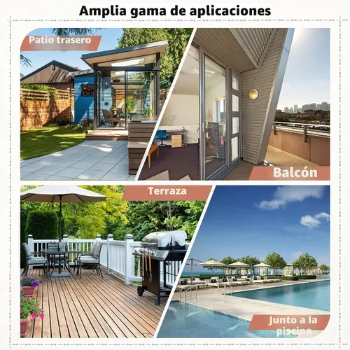 Miniatura 6 de Juego de 3 piezas de bistró para exteriores, mecedora de mimbre, juegos de conversación de ratán, muebles de patio para patio trasero, porche, Caqui