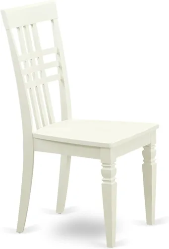 Miniatura 4 de East West Furniture LGC-LWH-W Sillas de comedor, lino blanco
