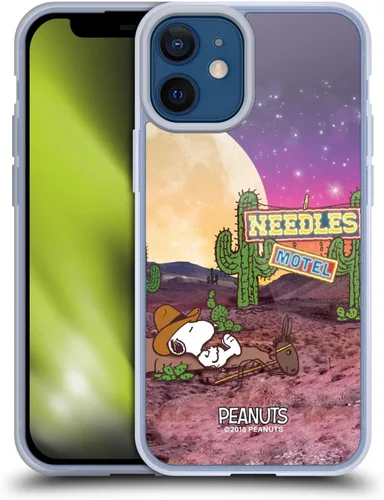Miniatura 74 de Head Case Designs Funda de gel con licencia oficial de Peanuts Nebula Cactus Needles Snoopy Space Cowboy [protección de grado militar] compatible