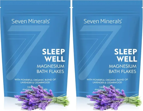 Miniatura 8 de Seven Minerals Relaxing Legs - Escamas de cloruro de magnesio de 3 libras, absorbe mejor que la sal de Epsom, fórmula única de remojo de pies