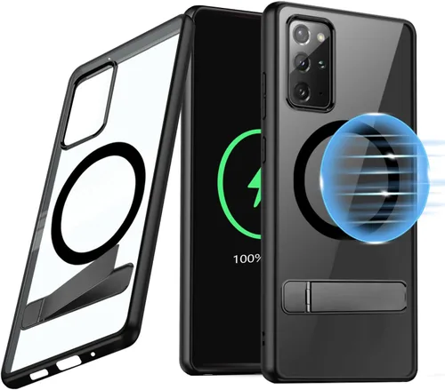 Miniatura 17 de Funda magnética para Samsung Galaxy Note 10 Plus/Note 10+ (6.8 pulgadas) [compatible con Magsafe] parachoques de TPU suave + parte trasera Negro
