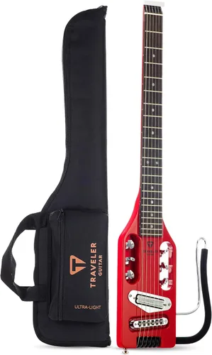 Miniatura 10 de Traveler Guitar Guitarra eléctrica ultraligera de arce Eléctrica portátil con reposarazo extraíble Guitarra sin cabeza a escala completa de 24