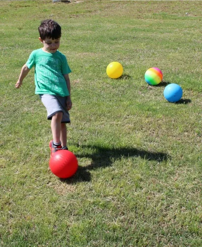 Miniatura 4 de Toys+ Paquete de 24 bolas de juego de 8.5 pulgadas (rojo, azul, verde, amarillo, arco iris, verde/swish)