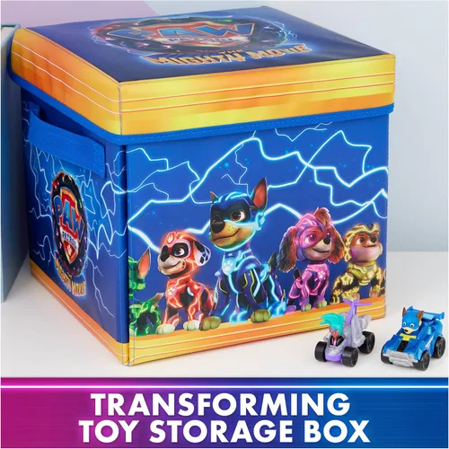 Miniatura 6 de Paw Patrol: The Mighty Movie, Paquete de Regalo de Alfombra de Juego Pup Squad con Mighty Pups Chase & Vee Pup Squad Racer Autos de Juguete