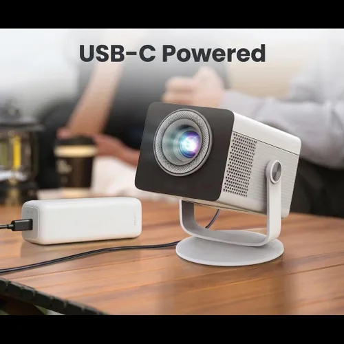 Miniatura 3 de HP MC400 Mini proyector inteligente portátil con WiFi y Bluetooth, soporte 4K de corto alcance y 1080P, espejo de pantalla inalámbrico, aplicación