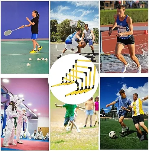 Miniatura 3 de Paquete de 5 obstáculos de entrenamiento de agilidad de tubería de PVC, juego de obstáculos de entrenamiento de obstáculos, equipo de práctica