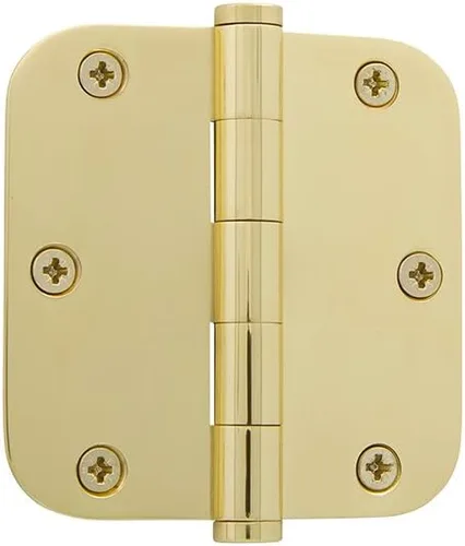 Miniatura 24 de Grandeur Hardware 824304 Bisagra residencial con punta de bellota de 3.5 pulgadas con esquinas de radio de 5/8 pulgadas en peltre antiguo