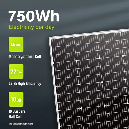 Miniatura 8 de Newpowa Panel solar monocristalino de 150 vatios y 10 bb, módulo fotovoltaico de alta eficiencia de 150 W, 150 W, para caravana, barco, remolque