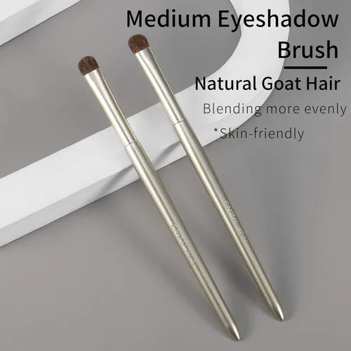 Miniatura 2 de Pincel para sombra de ojos de pelo de pony natural de ENZO KEN, pincel para sombra de ojos de mezcla media, pincel sombreador para sombra de ojos