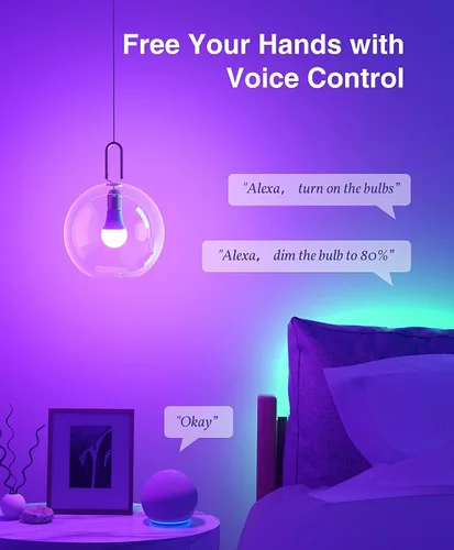 Miniatura 11 de Beantech - Bombilla inteligente, bombillas WiFi, bombilla que cambia de color, bombillas inteligentes funcionan con Alexa y Google Assistant