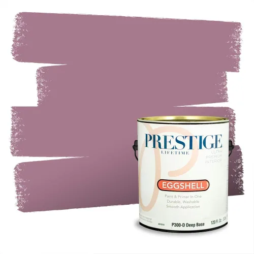 Miniatura 765 de Prestige Paints Pintura exterior e imprimación en uno, 1 galón, plano, coincidencia comparable de Valspar* Amber Rose*