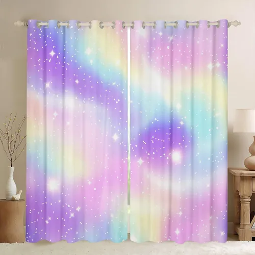 Miniatura 35 de Cortinas de ventana con bandera estadounidense, cortinas de fútbol para niños, 42 pulgadas de ancho x 84 pulgadas de largo, tratamientos de ventana