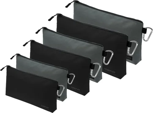 Miniatura 15 de COREFLEX Bolsa de herramientas de alta calidad con cremallera, bolsa de herramientas pequeña, bolsa de almacenamiento multiusos, bolsa