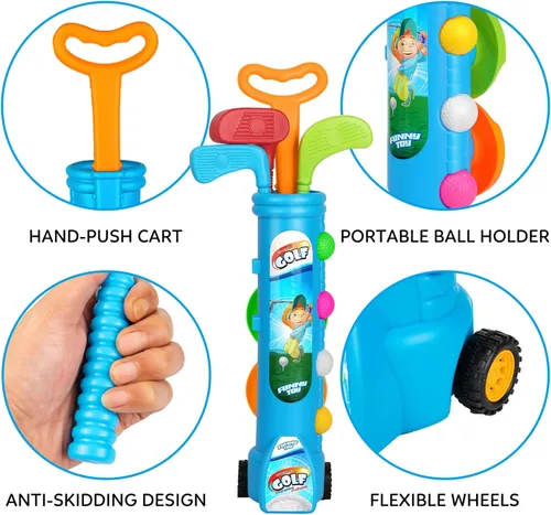 Miniatura 5 de Liberry Juguetes para niños de 2, 3, 4, 5 años, regalo de Navidad, cumpleaños, juego de palos de golf para niños