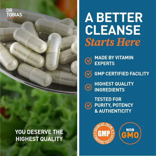 Miniatura 7 de Dr. Tobias Colon 14 Day Cleanse & Liver 21 Day Cleanse Suplementos con fibra, hierbas y probióticos, Solarplast, alcachofa, cardo mariano, apoya