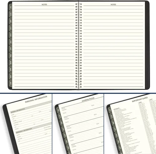 Miniatura 8 de AT-A-GLANCE Agenda 2026-2027 semanal y mensual académica de 12 meses, julio-junio, libro de citas por cuartos de hora, 8-1/4" x 11", reciclado
