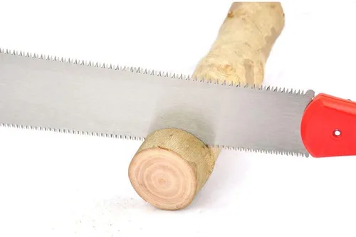 Miniatura 8 de Sierra de mano de doble filo, 12.5 pulgadas, sierra de tracción japonesa Ryoba flexible para corte fino y grueso para carpintería de corte fino