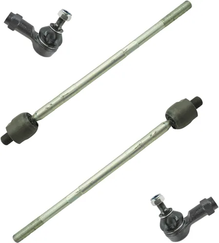 Miniatura 201 de TRQ Juego de barras de acoplamiento delanteras interiores y exteriores de 4 piezas compatible con Jeep Cherokee 1991-2001 y Comanche 91-92