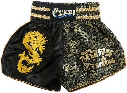 NAMAZU Pantalones cortos Muay Thai para hombres y mujeres, pantalones cortos de kickboxing de alta calidad para gimnasio y boxeo.