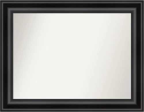 Miniatura 575 de Amanti Art Espejo personalizado, espejo de baño negro puente, espejo de pared o espejo de tocador de baño sobre el fregadero (26 x 26 pulgadas)