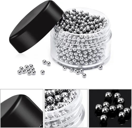 Miniatura 4 de 1000 cuentas de limpieza para decantador, bolas de limpieza de acero inoxidable 304 para cristalería, cuentas de limpieza reutilizables