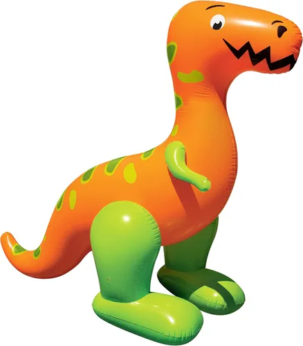 BANZAI T-Rex Terror Mondo - Rociador de agua, longitud: 96 pulgadas, ancho: 80 pulgadas, juguete inflable para exteriores