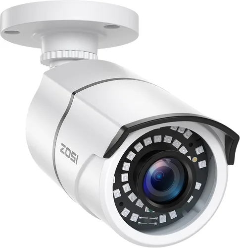 ZOSI - Cámara de seguridad 2MP 1080p para interiores y exteriores (híbrida 4 en 1 CVI/TVI/AHD/960H analógica CVBS), visión nocturna, cámara de