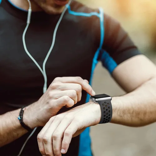 Miniatura 4 de Lerobo - Bandas deportivas compatibles con Apple Watch Band de 40 mm, 41 mm, 38 mm y 42 mm para Series 11, 10 para mujeres y hombres, suaves bandas