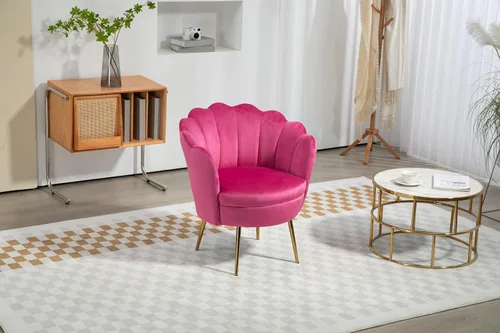 Miniatura 5 de Sillas modernas de terciopelo con acento cómodo, sillas tapizadas para dormitorio, sillas de comedor con patas de metal dorado, sillas de Azul marino