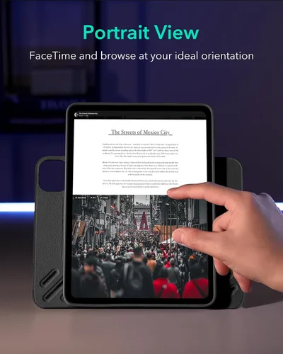 Miniatura 5 de ESR Funda para iPad Pro de 11 pulgadas (M5/M4) 2025/2024, funda magnética extraíble con carga y almacenamiento de lápiz, soporte ajustable