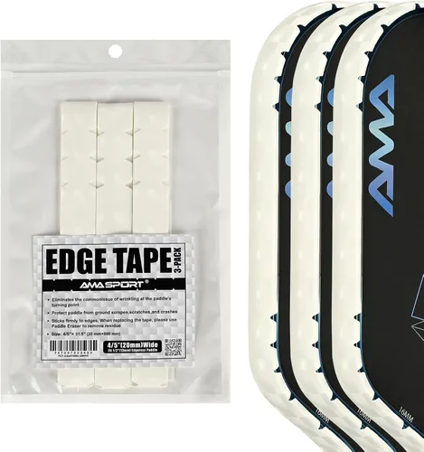 Miniatura 88 de PICKLETECH Cinta de protección de pala de pickleball – Protector de borde de cabeza de paleta – Cinta de protección de borde de raqueta ajuste
