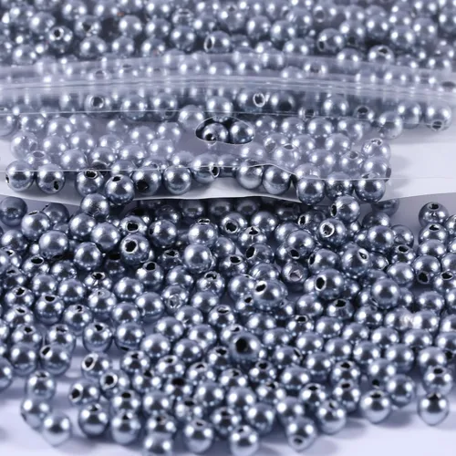 Miniatura 7 de 1970 piezas Cuentas de Perla para Hacer Joyas, 6 Tamaños con Agujero para Pulseras, Collares, Aretes, Kit de Manualidades DIY, Regalos para Mujeres