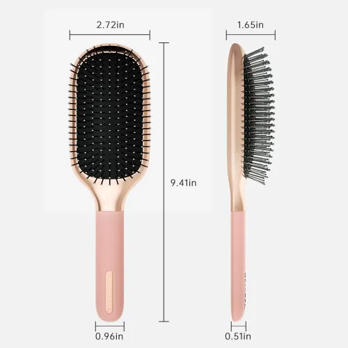 Miniatura 12 de Melbang Cepillo de pelo para cabello grueso, rizado, fino, largo, corto, húmedo o seco, añade brillo y hace que el cabello sea suave, peine cepillo