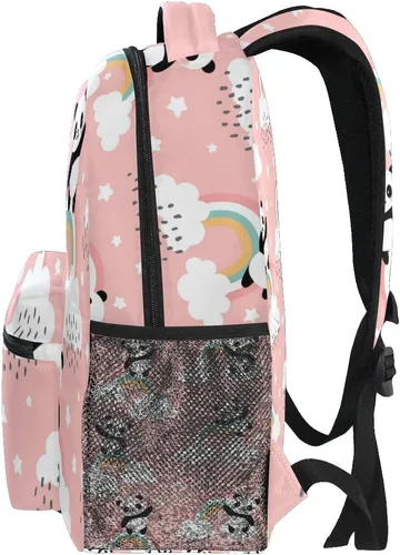 Miniatura 46 de ATTX Linda mochila con diseño de panda para niños y niñas, Panda-h, Ciclismo