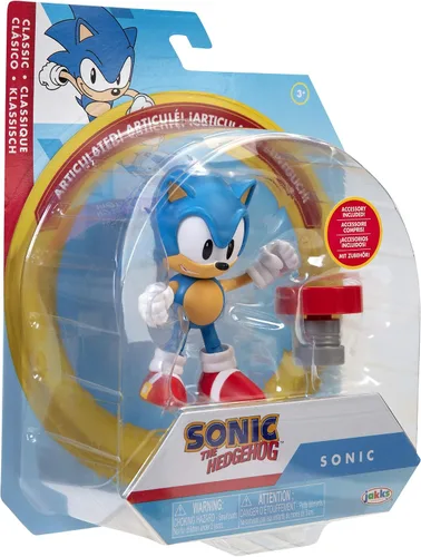 Miniatura 8 de Sonic 4"- Classic Sonic w/Spring- Wave 4 (en línea) articulado