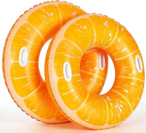 Miniatura 7 de 2 flotadores de piscina de frutas XL para adultos de 47 pulgadas, flotadores de piscina inflables para piscina, balsa para fiesta, agua, verano