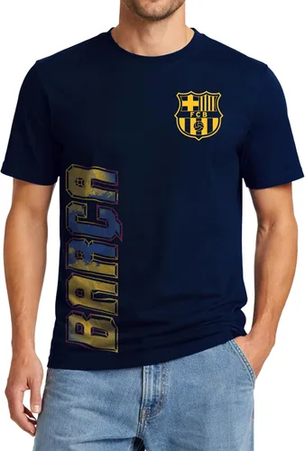 Miniatura 22 de Icon Sports Officially Licensed FC Barcelona Cotton T-Shirt - Unisex Adult azul