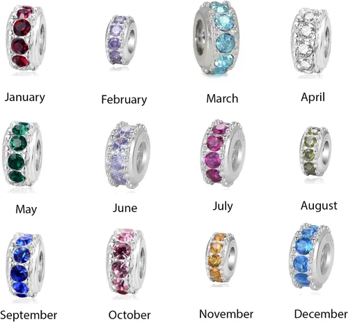 Miniatura 5 de Adabele 1 pieza de cuentas de plata de ley auténtica con circonita cúbica con circonita cúbica para todos los demás, pulsera, collar, joyería