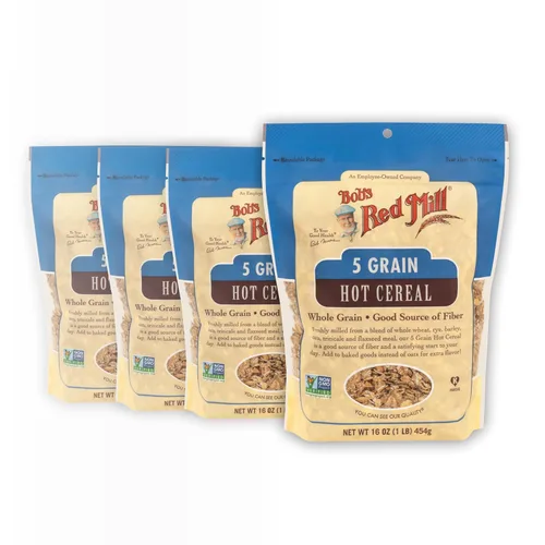 Miniatura 5 de Bob's Red Mill Cereal caliente enrollado de 5 granos, 16 onzas (caja de 4)