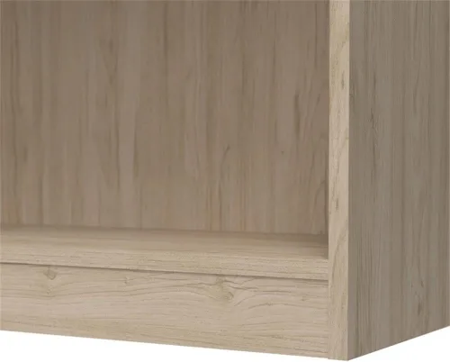 Miniatura 8 de Pemberly Row Librería pequeña de 2 estantes en olmo natural, madera de ingeniería Blanco puro
