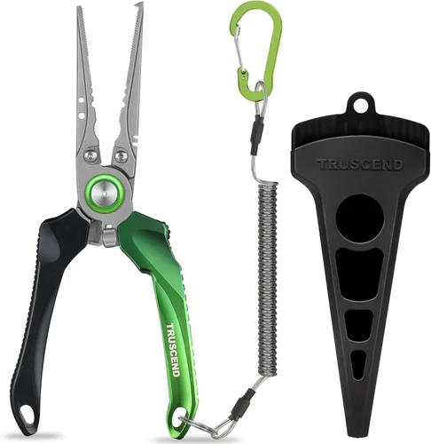 Miniatura 14 de TRUSCEND Alicates de Pesca Bloqueables Prácticos con Mango Ergonómico Innovador, Herramienta de Pesca Resistente a la Corrosión de Agua Salada