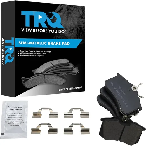 Miniatura 82 de TRQ Pastillas de freno delanteras semi metálicas compatibles con Ford Expedition 2018-2021 F-150 2018-2020 Lincoln Navigator 2018-2022