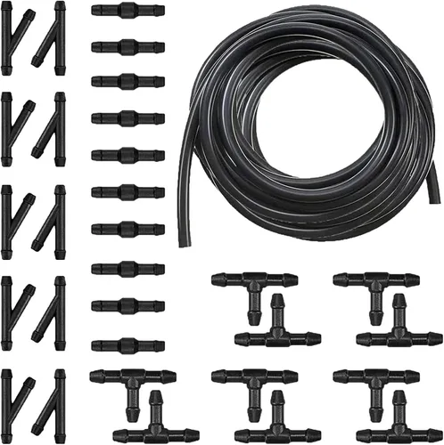 Tesnaao 30 piezas de kit de manguera de limpiaparabrisas para coche, manguera de líquido de limpiaparabrisas de 13.1 pies y conector de manguera