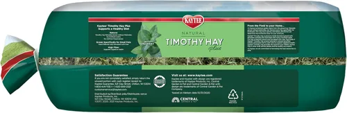 Miniatura 12 de Kaytee All Natural Timothy Hay Plus Mint para conejillos de indias, conejos y otros animales pequeños, 24 onzas