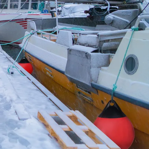Miniatura 2 de X-Haibei Par de Defensas de Barco Bola Redonda Boya de Ancla, Bola Amortiguadora de Muelle Protección de Escudo de Vinilo Inflable Boyas de Amarre