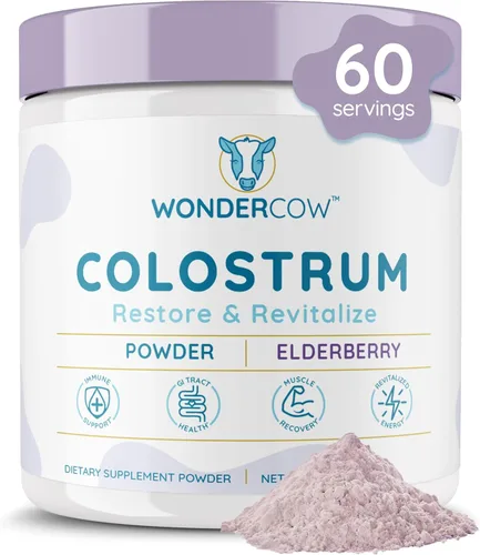 Miniatura 9 de WONDERCOW Polvo de Suplemento de Calostro para la Salud Intestinal, Apoyo Inmunológico, Recuperación Muscular y Bienestar Superalimento Natural