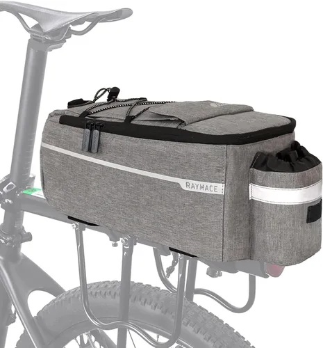 Miniatura 9 de RAYMACE Bolsa Enfriadora para Maletero de Bicicleta con Luz Trasera, Bolsa para Portaequipajes Trasero de Bicicleta con Almacenamiento Aislado 8L