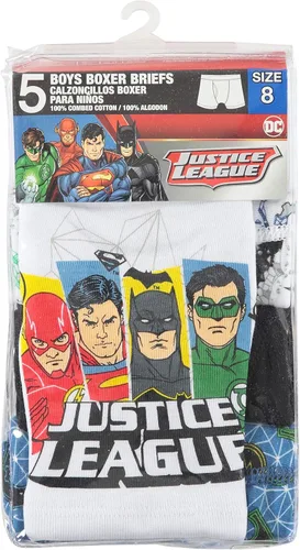 Miniatura 2 de DC Comics Boys' Superhero Boxer Briefs Multipacks with Batman, Flash, Superman & More, Sizes 4, 6, 8, 10, 12