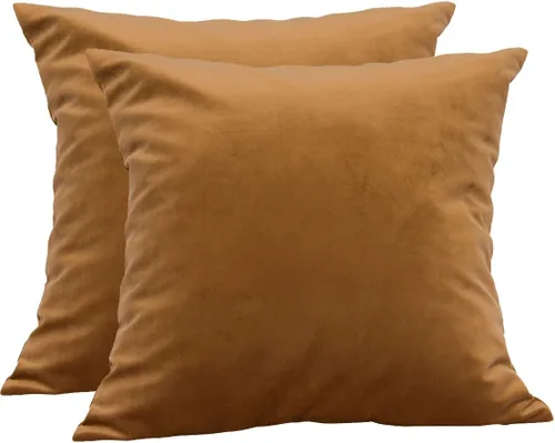 Miniatura 79 de TangDepot - Funda de almohada lisa de terciopelo, funda de cojín supersuave de lujo, muchas opciones de colores y tamaños
