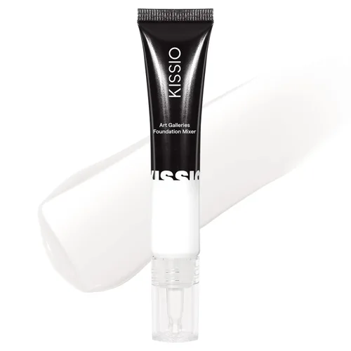 KISSIO Pigmento de mezcla de base, pigmento blanco, corrector de color de base, suave y ligero, se mezcla fácilmente con BB Cream, profundo a poco